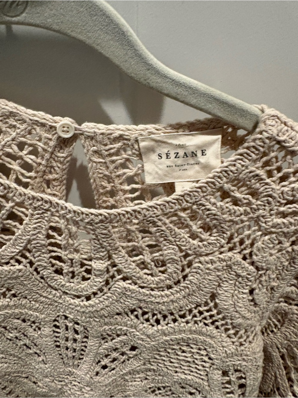 Sezane Olie Blouse Ecru - Size S - Picture 4 of 4